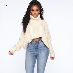 fashion nova cable knit sweater